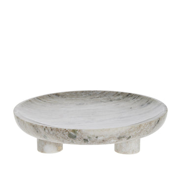 Esille bricka Ø32 cm. mørk sand marmor