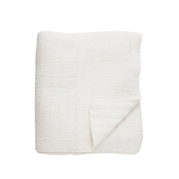 Isadora sengeteppe 260x240 cm. benvit