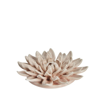 Floria väggdekoration Ø13 cm. rosa porselen