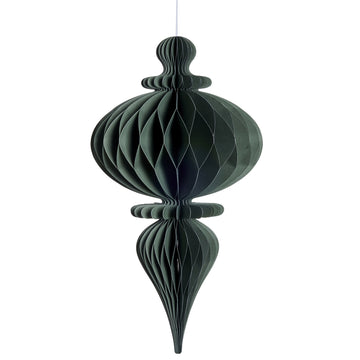 Poelle ornament H40 cm. grön