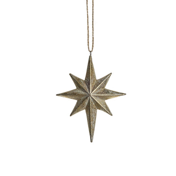 Serafina ornament H12,2 cm. ljust guld