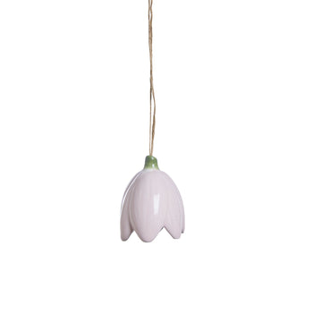 Dehlia påskdekoration H4,6 cm. ljusrosa keramik