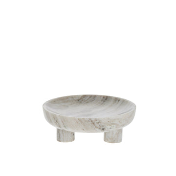 Esille bricka Ø20 cm. mørk sand marmor