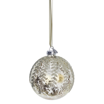 Perline dekoration H10 cm. antikt silver