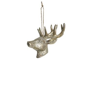 Serafina rådjur H12,5 cm. ljust guld