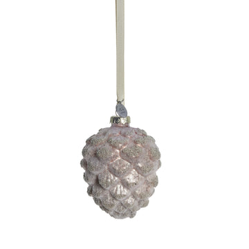 Norille ornament H9,5 cm. støvet rosa