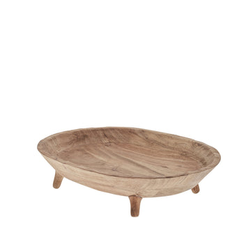 Merle skål 43x35 cm. natur