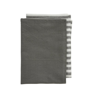 Estrille 2-pack kjøkkenhånkle 70 cm grå