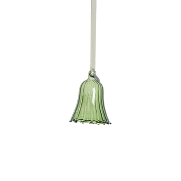 Glosille ornament H8 cm. grön