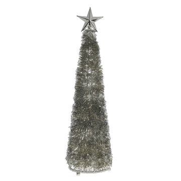 Almine dekoration H46 cm. silver