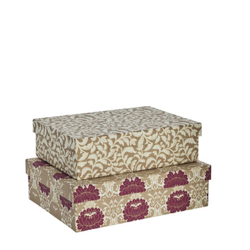 Ellen 2-pack eske sett 34 cm benvit