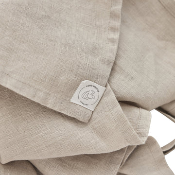 Estrine forkle one-size sand 100% lin