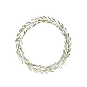 Olivia dekoration H cm. silver