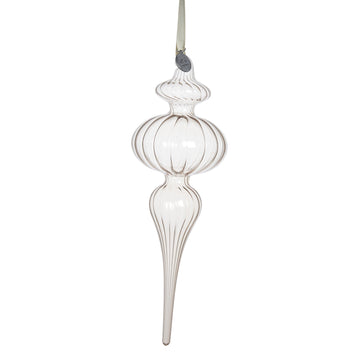 Glosille ornament H21 cm. sand