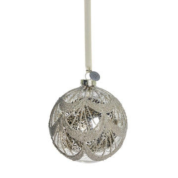 Perline dekoration H10 cm. antikt silver