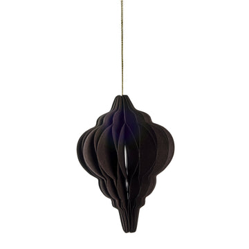 Poelle ornament H12 cm. brun