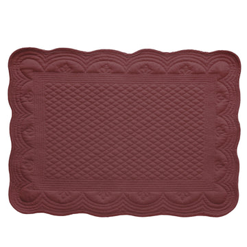Estrid underlägg 48,5x33,5 cm. mörkröd