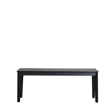 Ellie bänk L120*H45*W30 svart eiketre