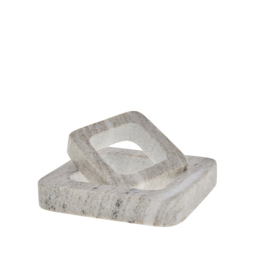 Elina grytunderlägg 15x15 cm. mørk sand