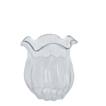 Scarlett vas H20 cm. transparent glas