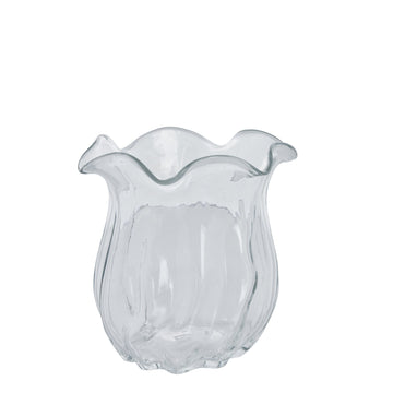 Scarlett vas H20 cm. transparent glas