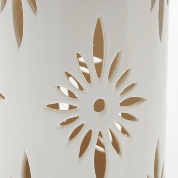 Hilde lykta H39 cm. vit