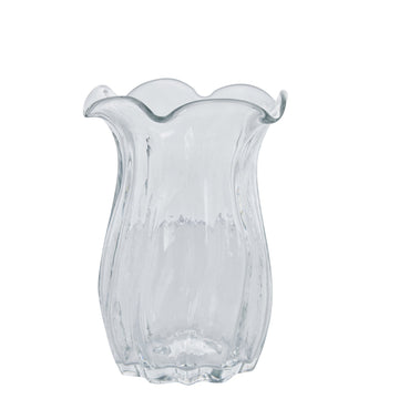 Scarlett vas H28 cm. transparent glas