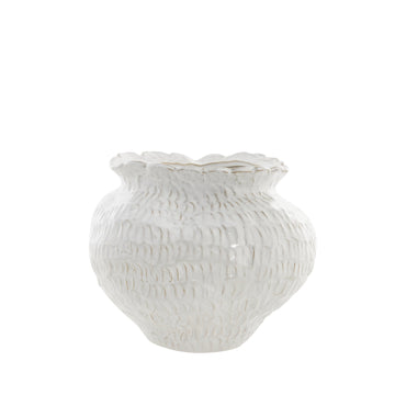 Marlia vas H24,5 cm. vit keramik