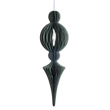 Poelle ornament H40 cm. grön