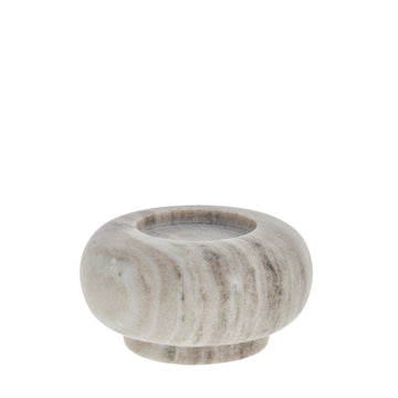 Elina ljushållare Ø14,5 cm. mørk sand marmor