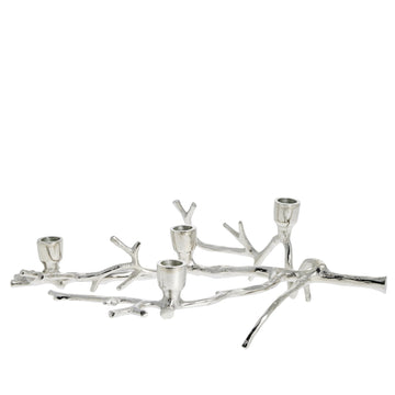 Marline adventsljusstake H12 cm. silver