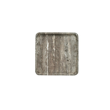 Elina bricka 25x25 cm. brun