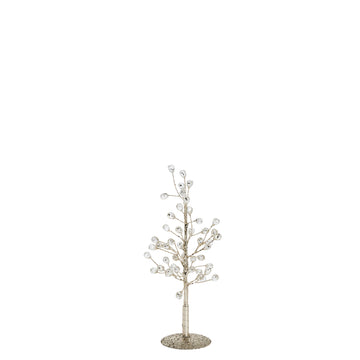 Crysilia dekoration H22 cm. ljust guld