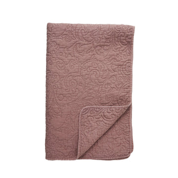 Isabelle pläd 130x170 cm. rosa