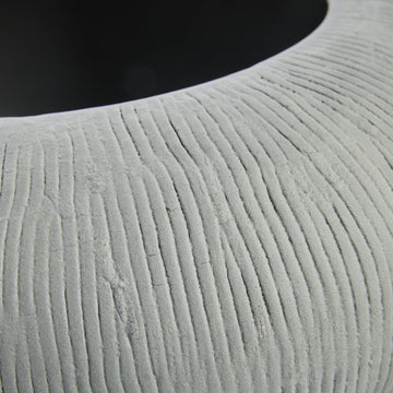 Samara vas H22 cm. grå keramik