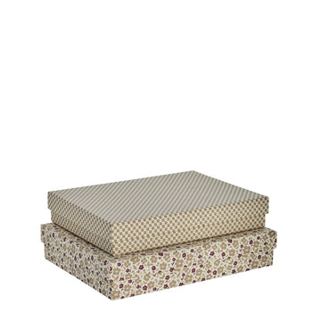 Ellen 2-pack eske sett 34 cm benvit