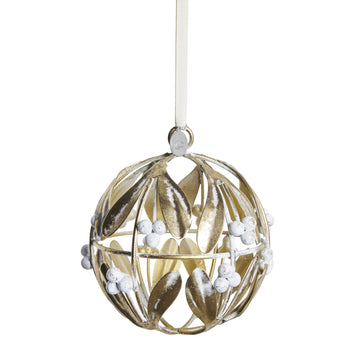 Missia julkula 12 cm ljust guld