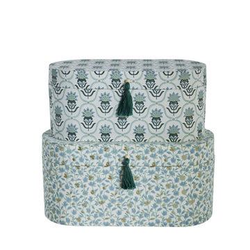 Ellen 2-pack eske sett 38 cm vit