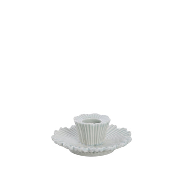 Dehmira ljushållare H3,7 cm. dammigt grönt keramik