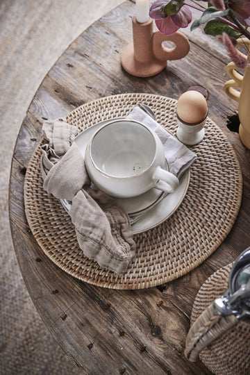 Amera äggkopp H6,5 Ø4,5 cm. beige