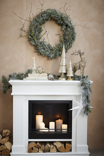 Missia julkula 12 cm ljust guld