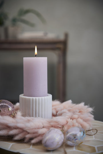 Eliana ljushållare H5 cm. vit marmor