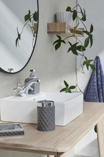 Portia tvålfat H3XL13XB10 cm. grå