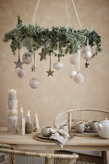 Ellia ljushållare H30 Ø9 cm. sand