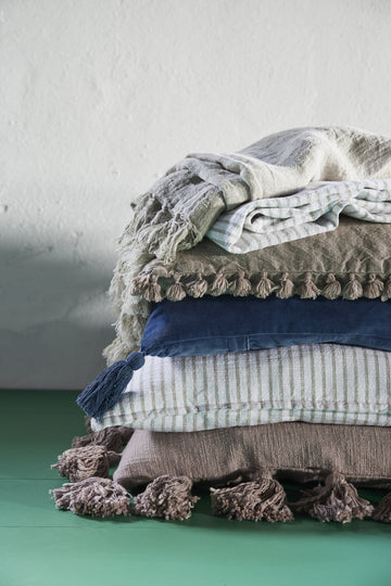 Fiona putetrekk L60XB40 cm. grå 100% lin