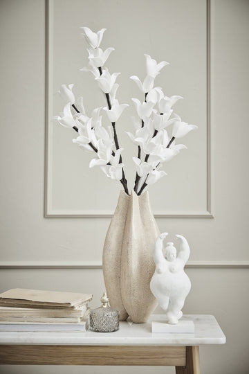 Happia dekoration H16 cm. vit