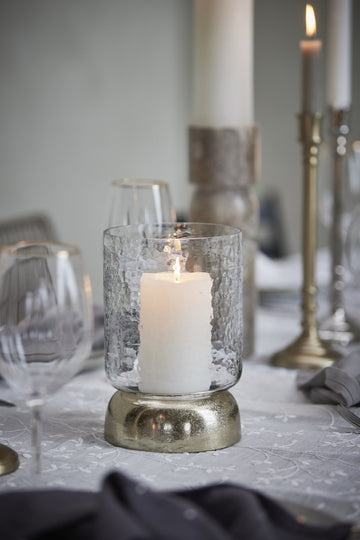 Sandia ljushållare H28,7 Ø16,5 cm. ljust guld