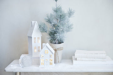 Seholia rådjur 28 cm. vit