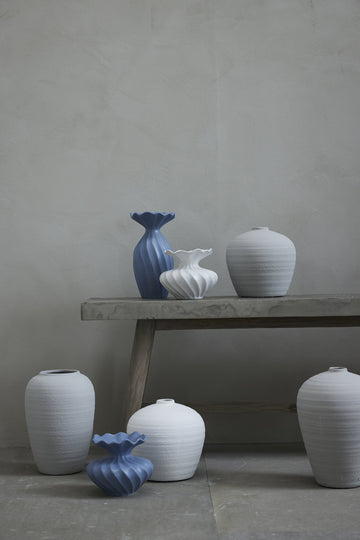 Susille vas H14 Ø16,5 cm. vit