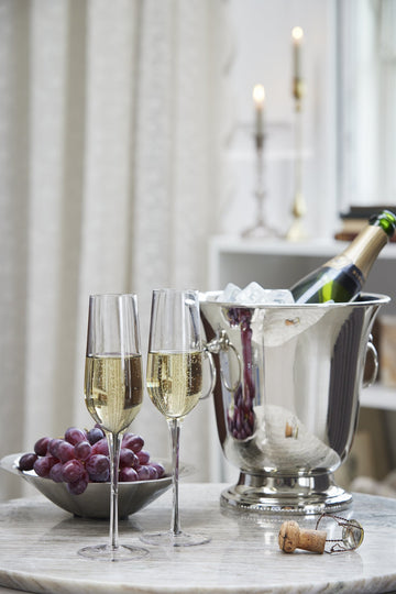 Victorinne champagneglas H25 Ø7,5 cm. røykfarget